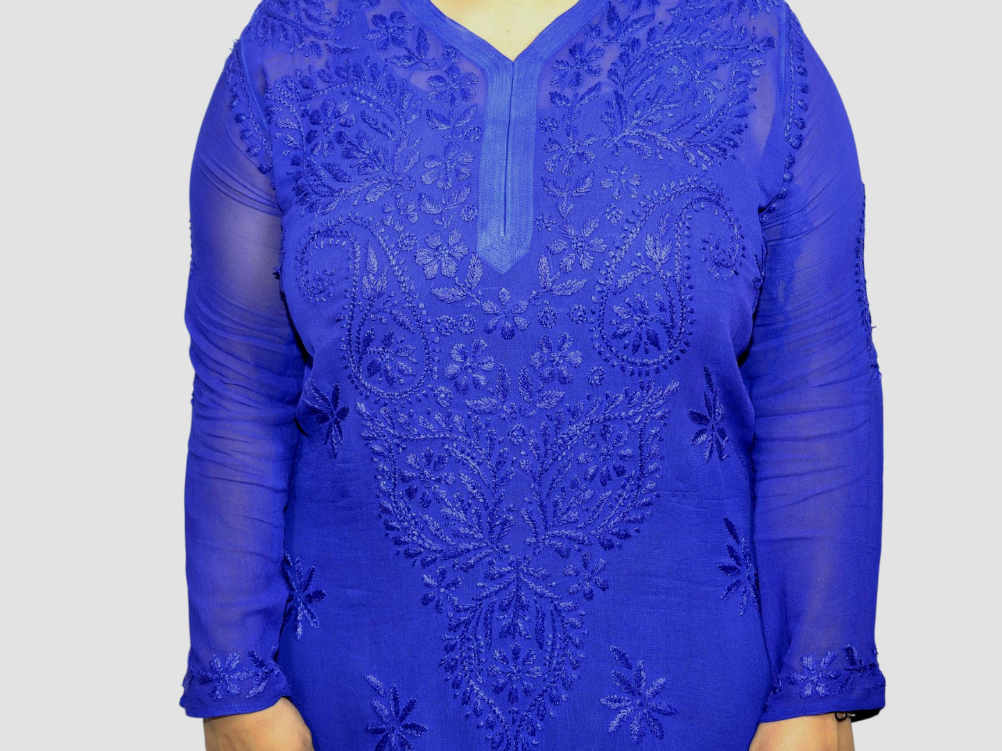 Neel Tara Chikankari Kurta