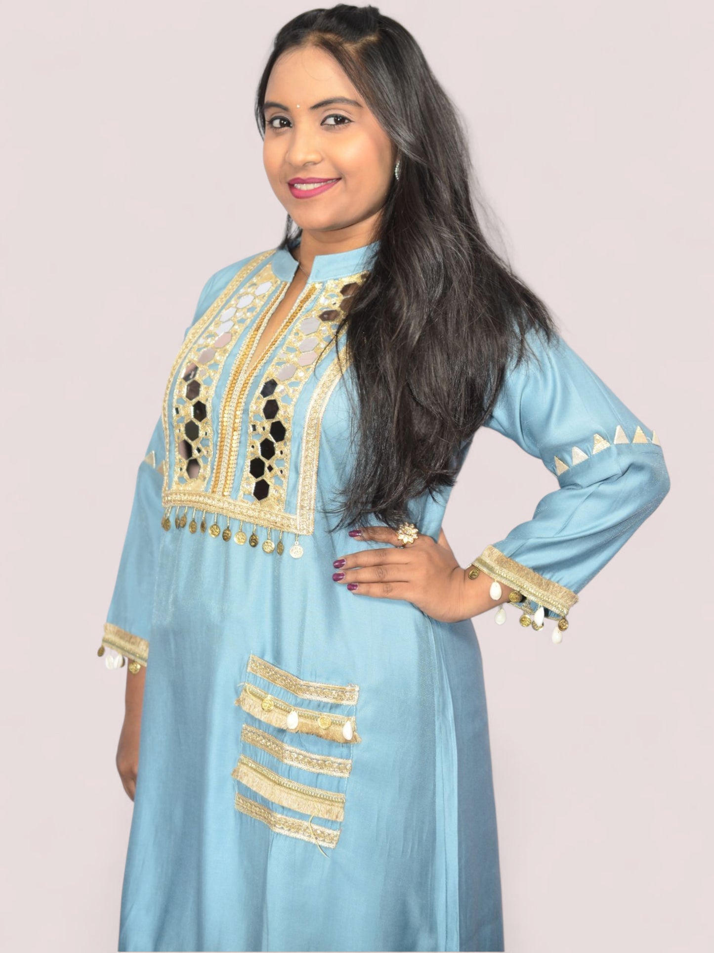 Noor-e-Afreen Mirror Work Co-Ord Set