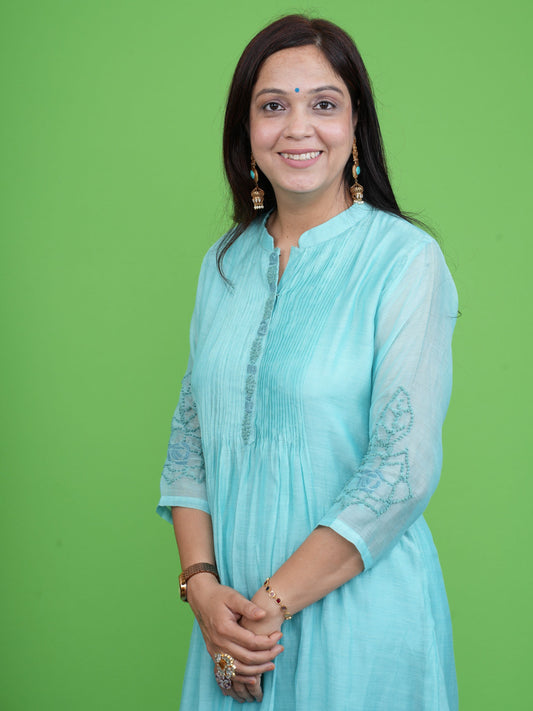 Blush Blue Charm Kurta Set