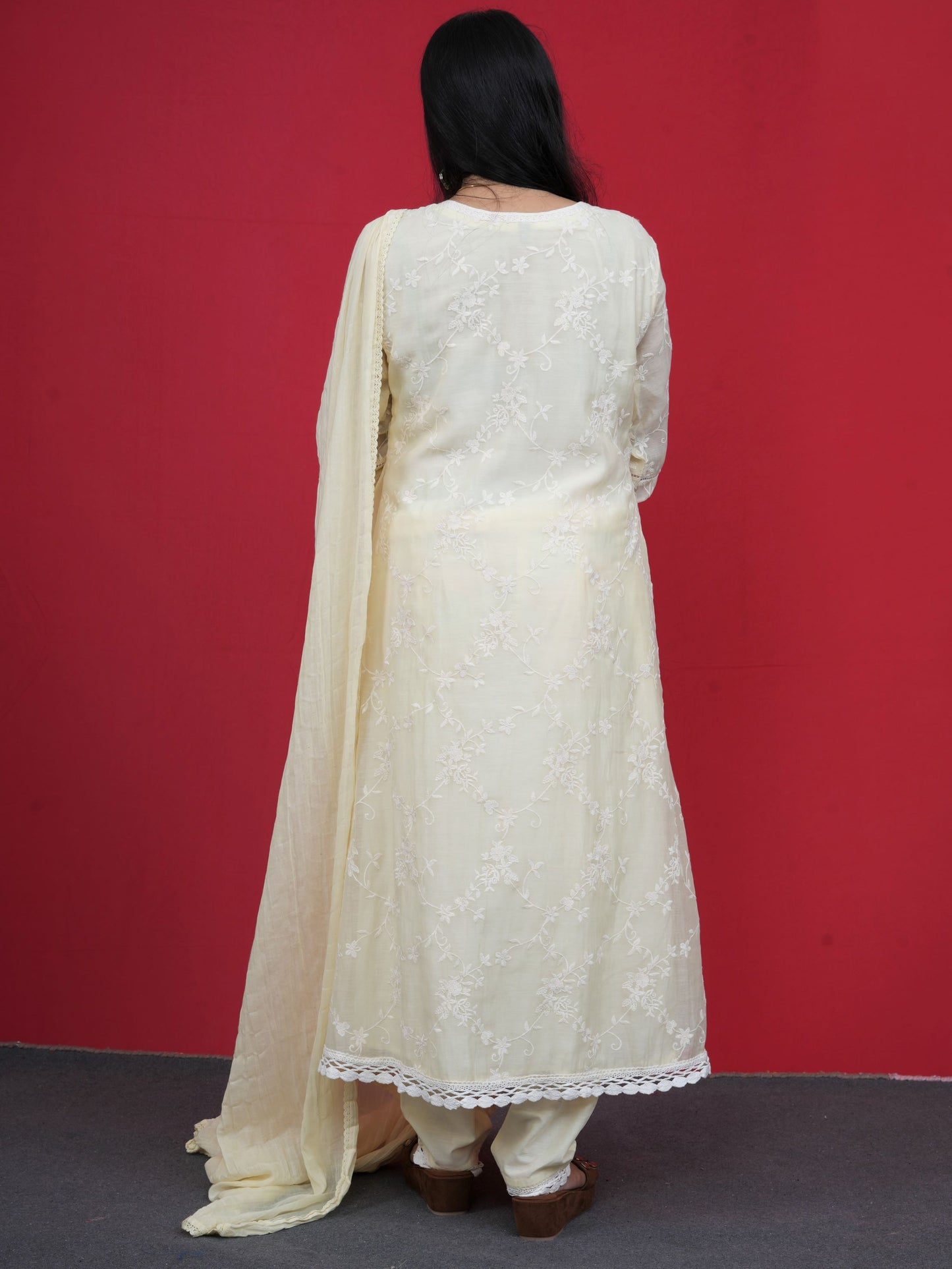 Ruhani Cream Kurta Set