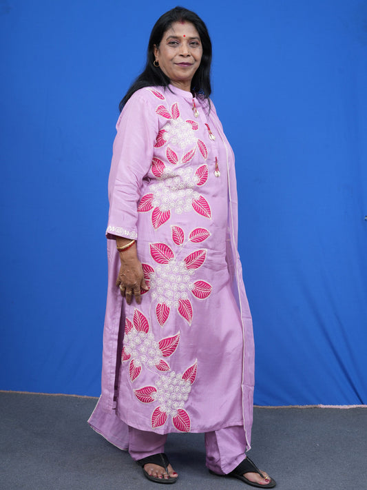 Saanjh Floré Lilac Kurta Set