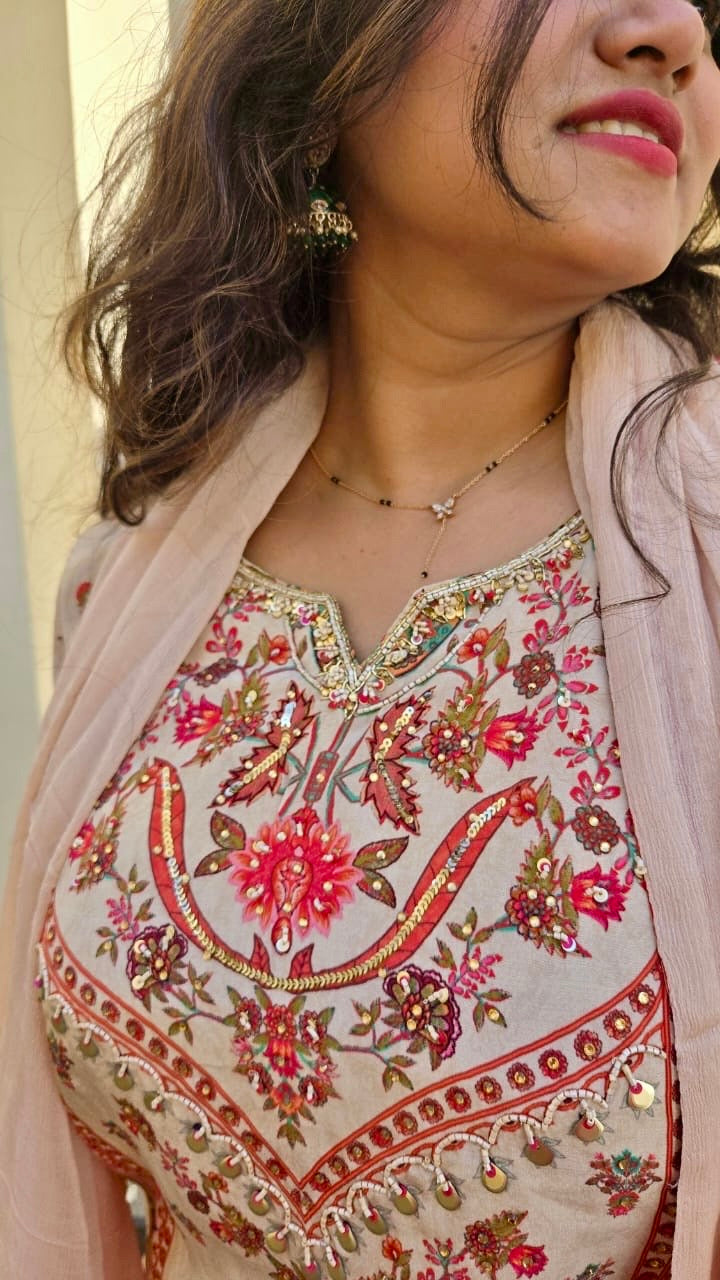 Ivory Bloom Kurta Set