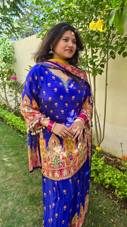 Royal Blue Kurta Set