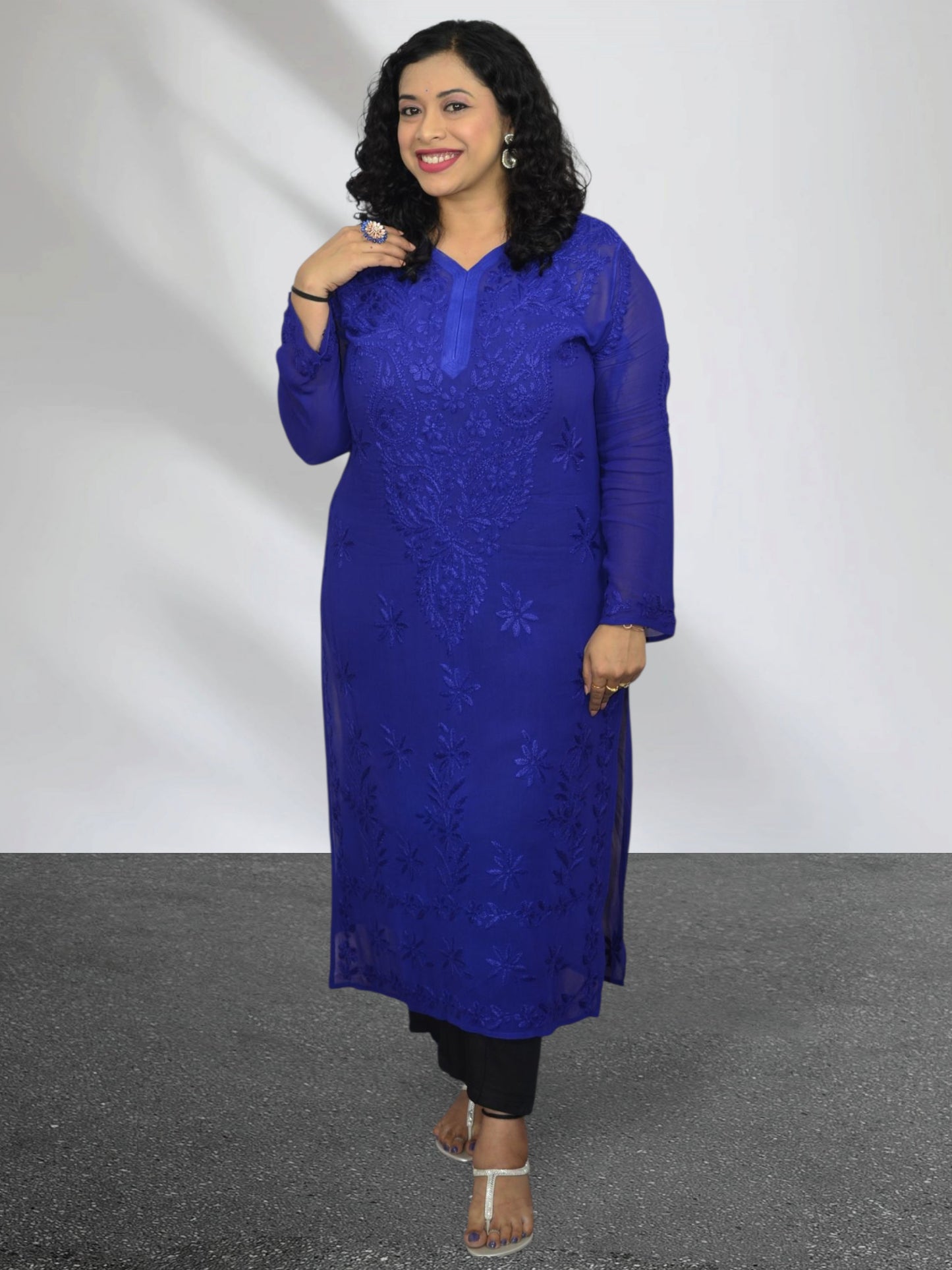 Neel Tara Chikankari Kurta