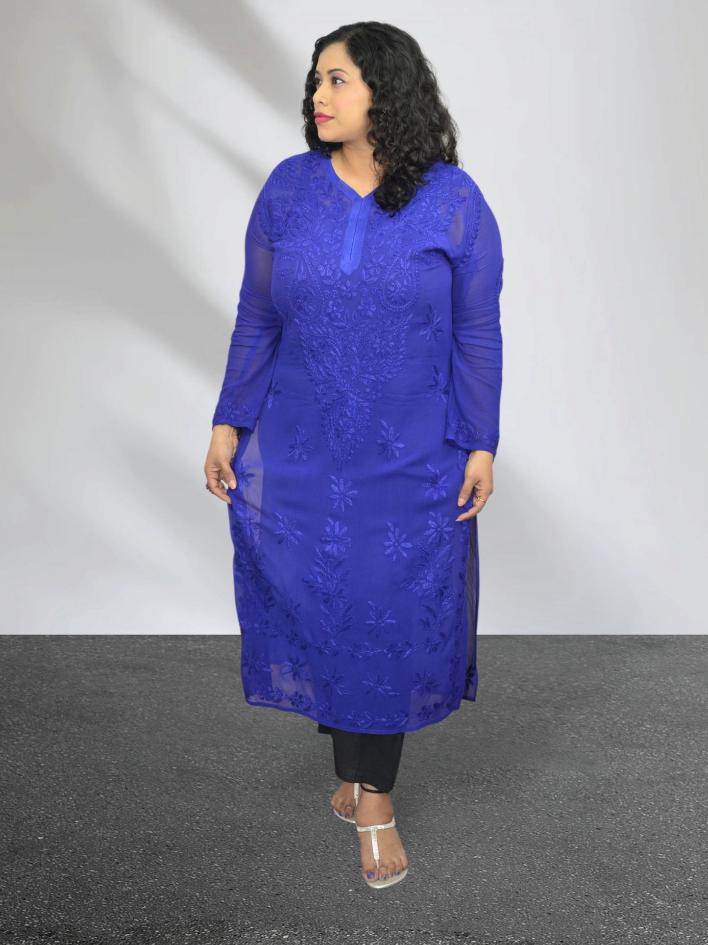 Neel Tara Chikankari Kurta