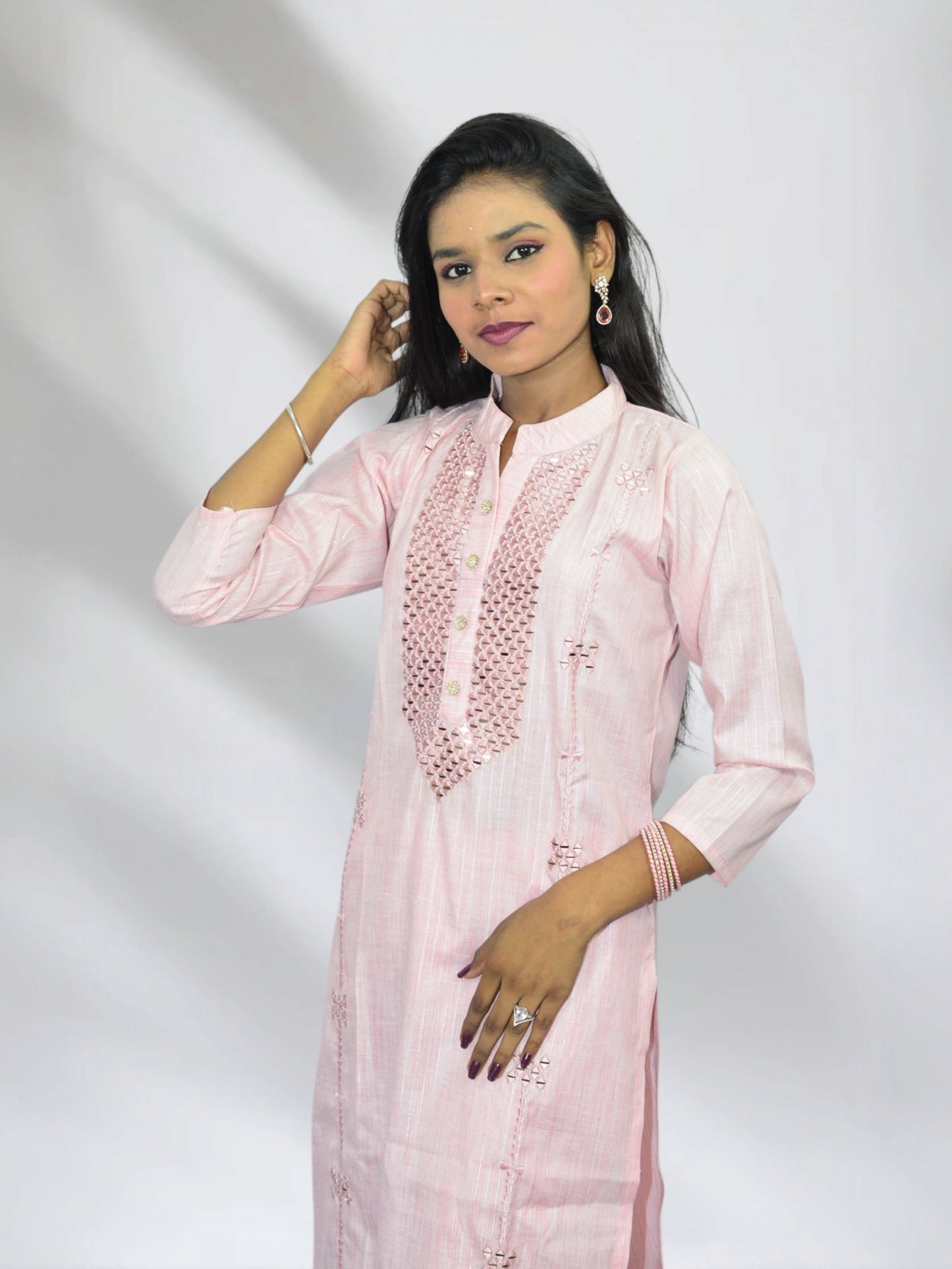 Suhani Soft Pink Kurta Set