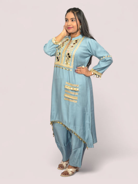 Noor-e-Afreen Mirror Work Co-Ord Set