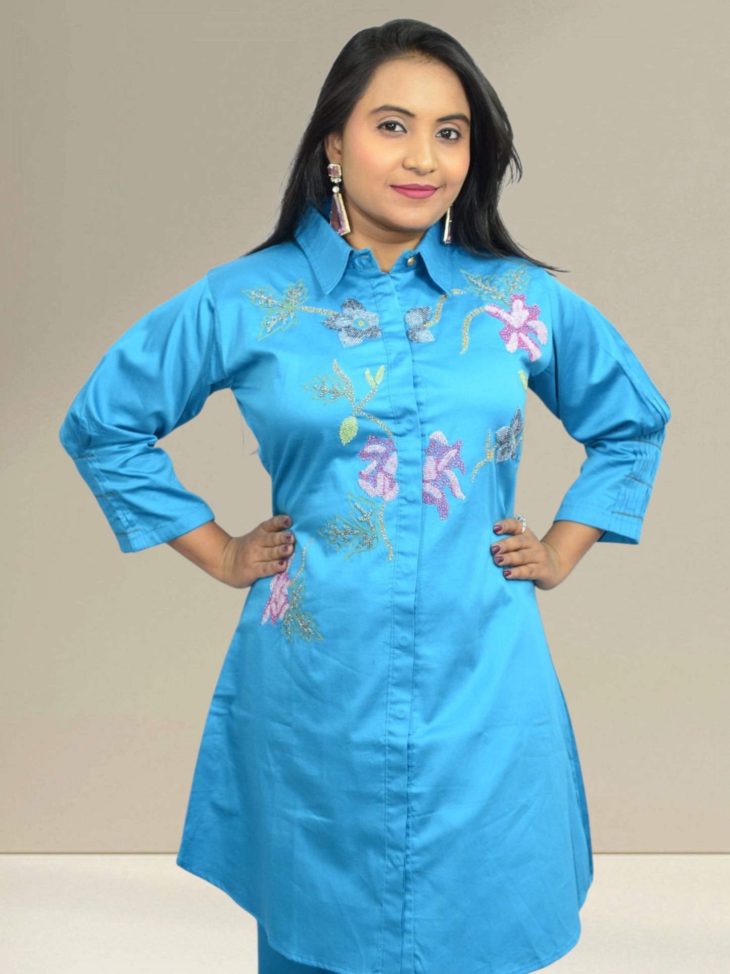 Blue Blossom Co-Ord Set