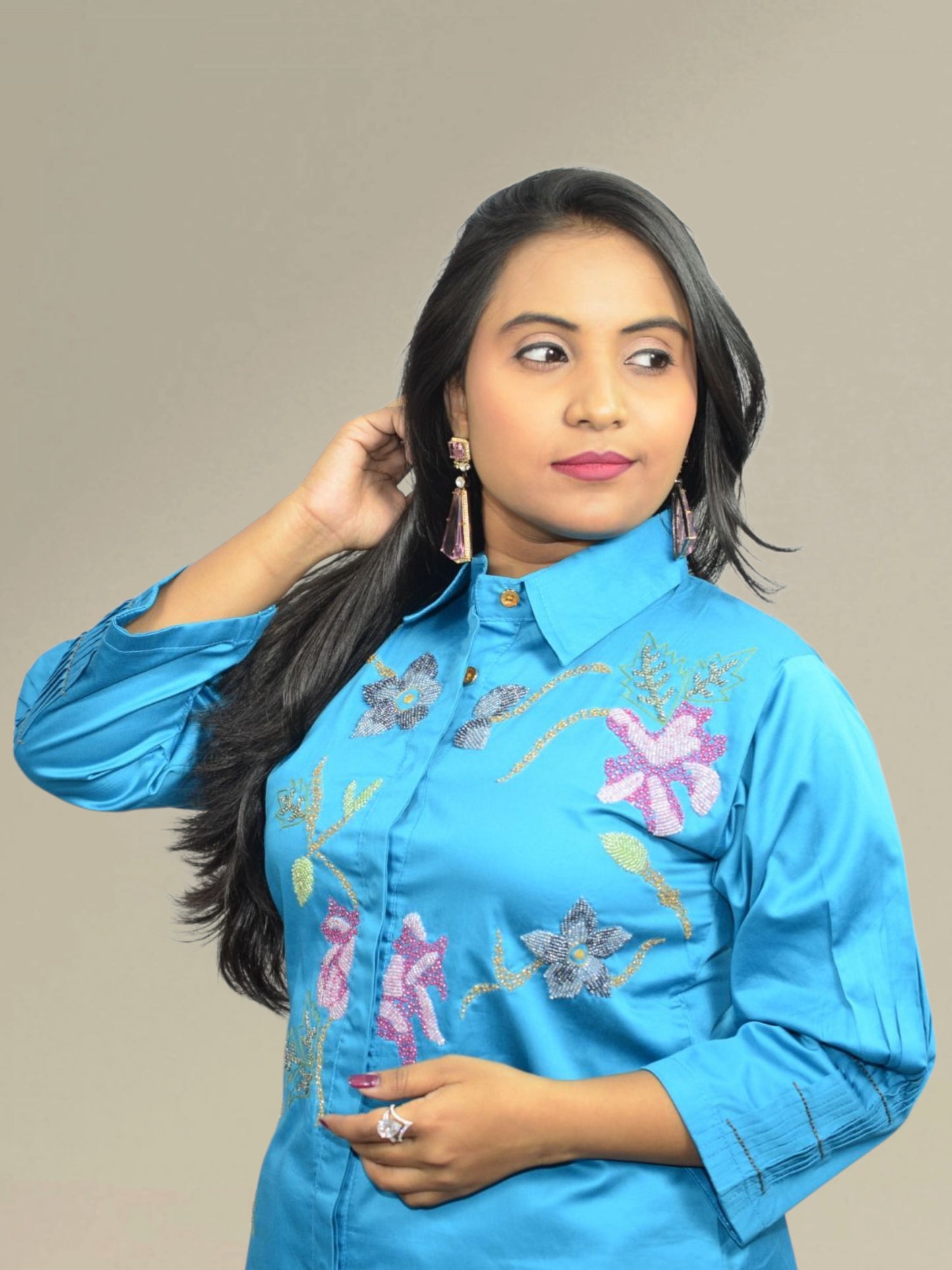 Blue Blossom Co-Ord Set