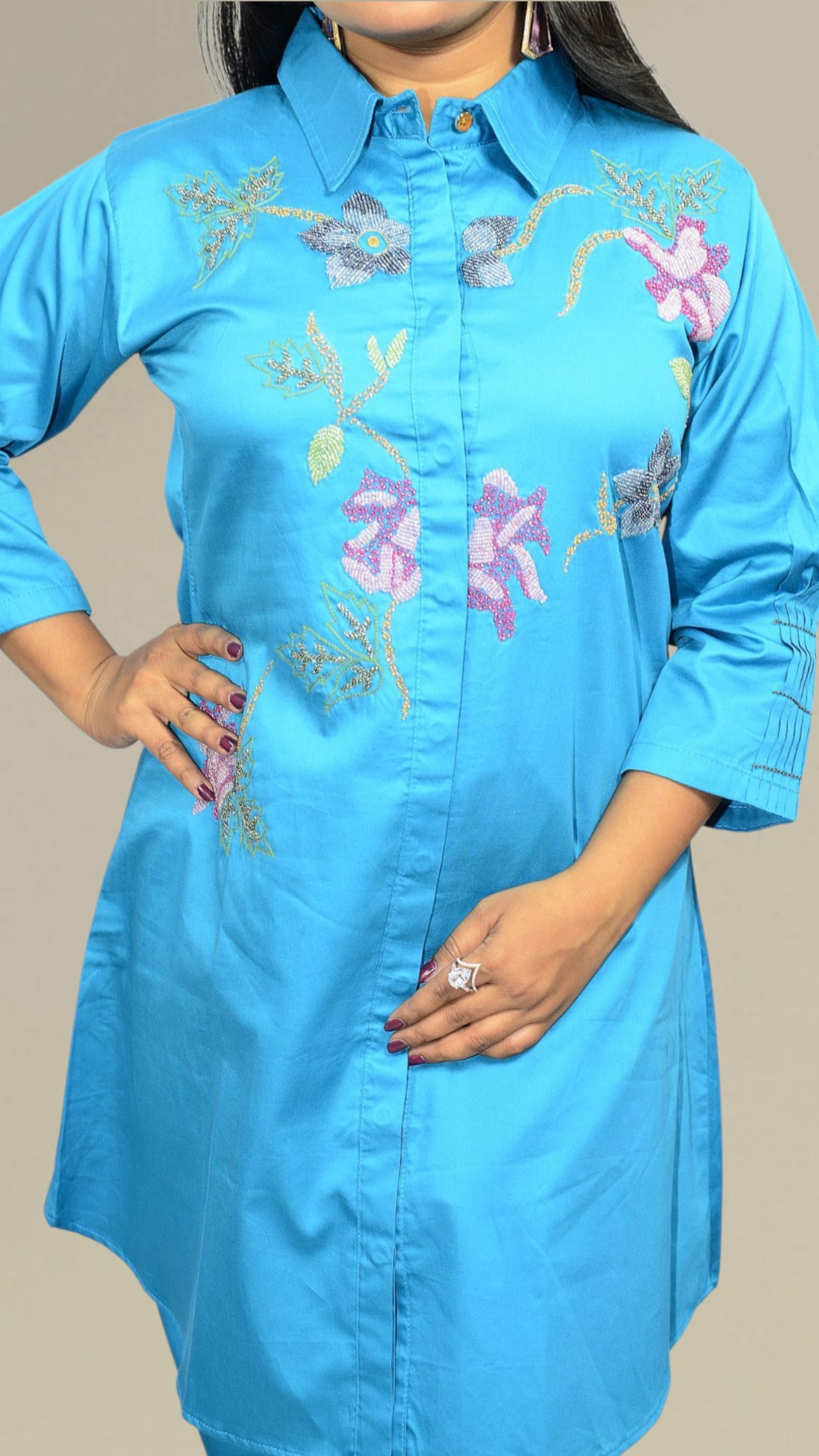 Blue Blossom Co-Ord Set