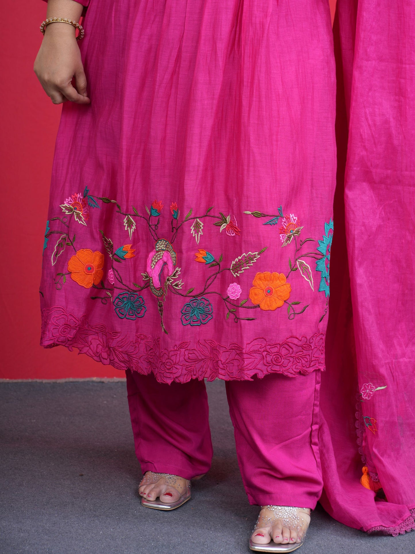 Twirl & Tassel Pleated Kurta Set