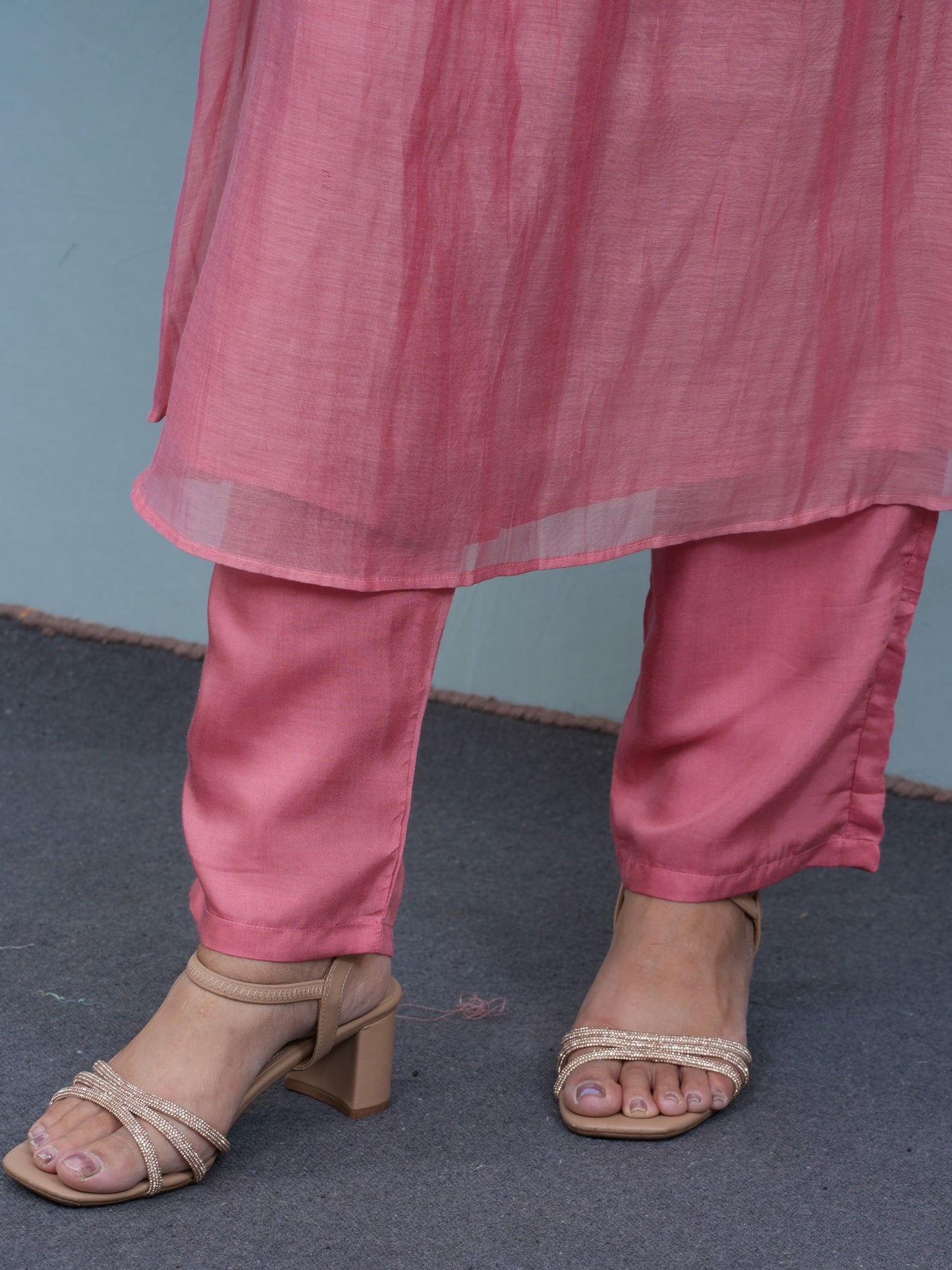 Blush Bloom Embroidered Kurta Set