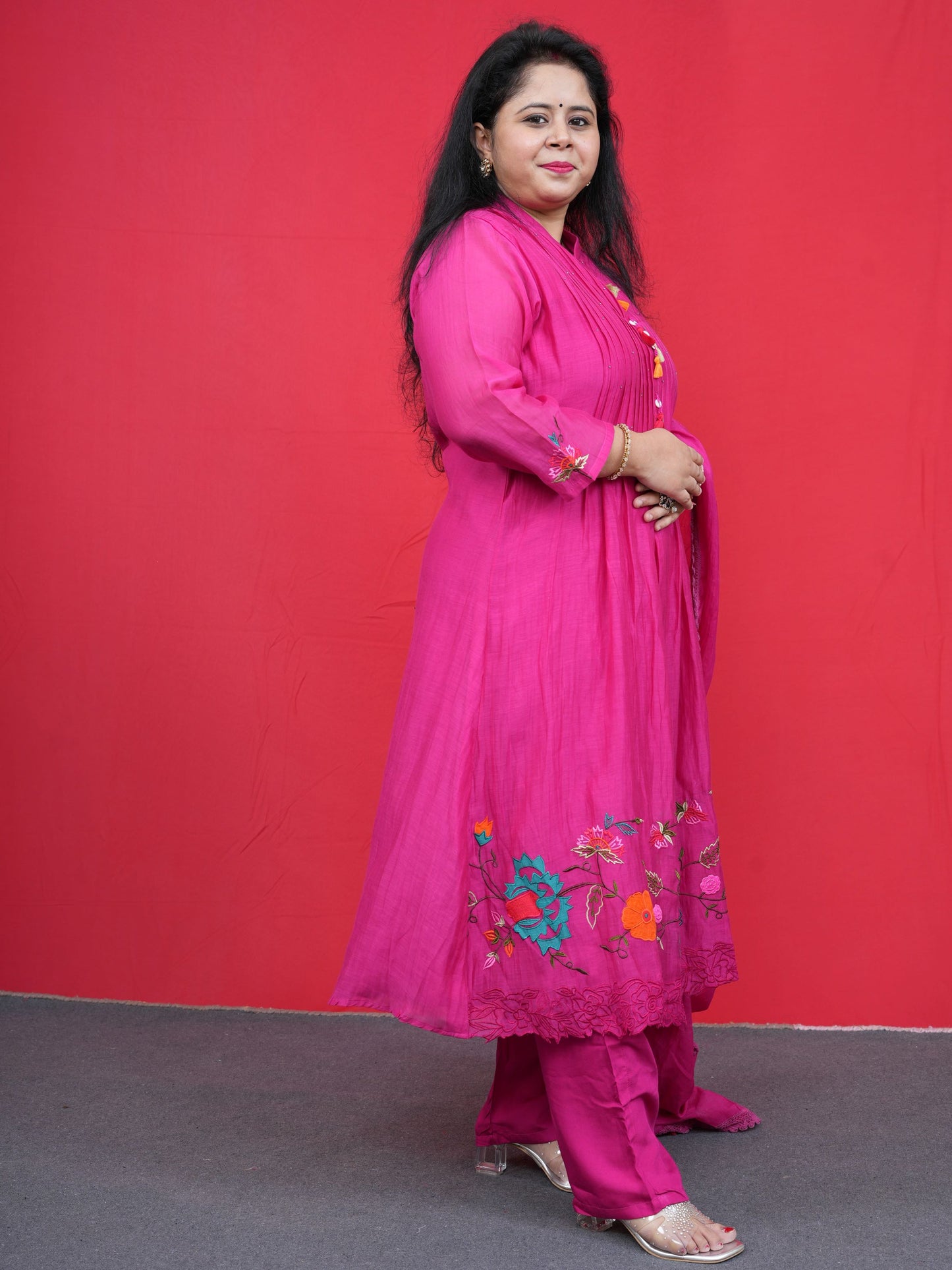 Twirl & Tassel Pleated Kurta Set