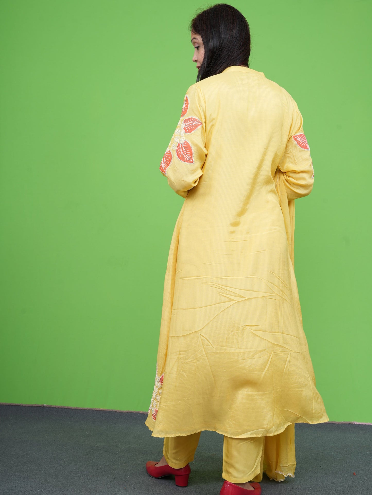 Saanjh Floré Yellow Kurta Set