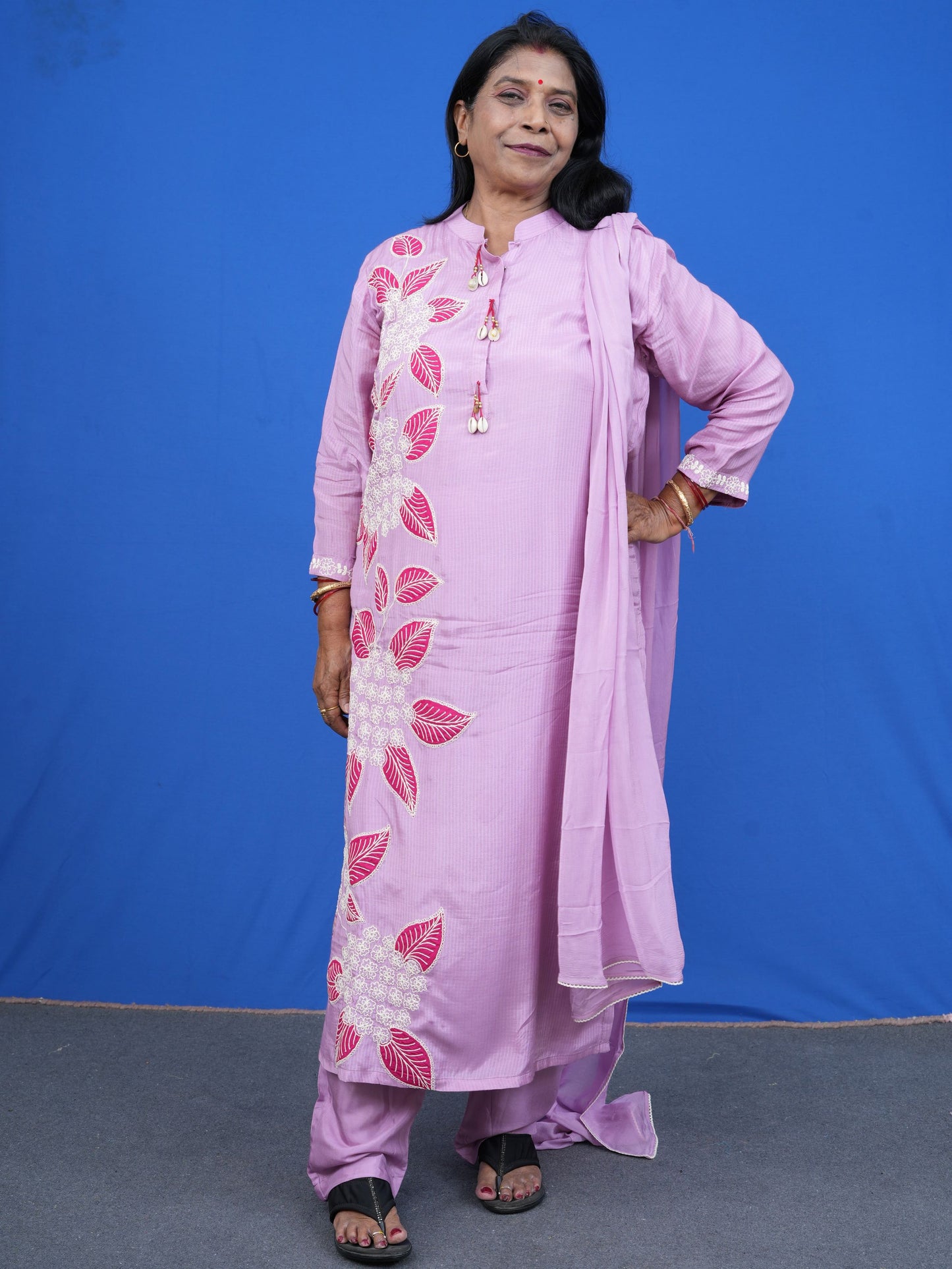 Saanjh Floré Lilac Kurta Set