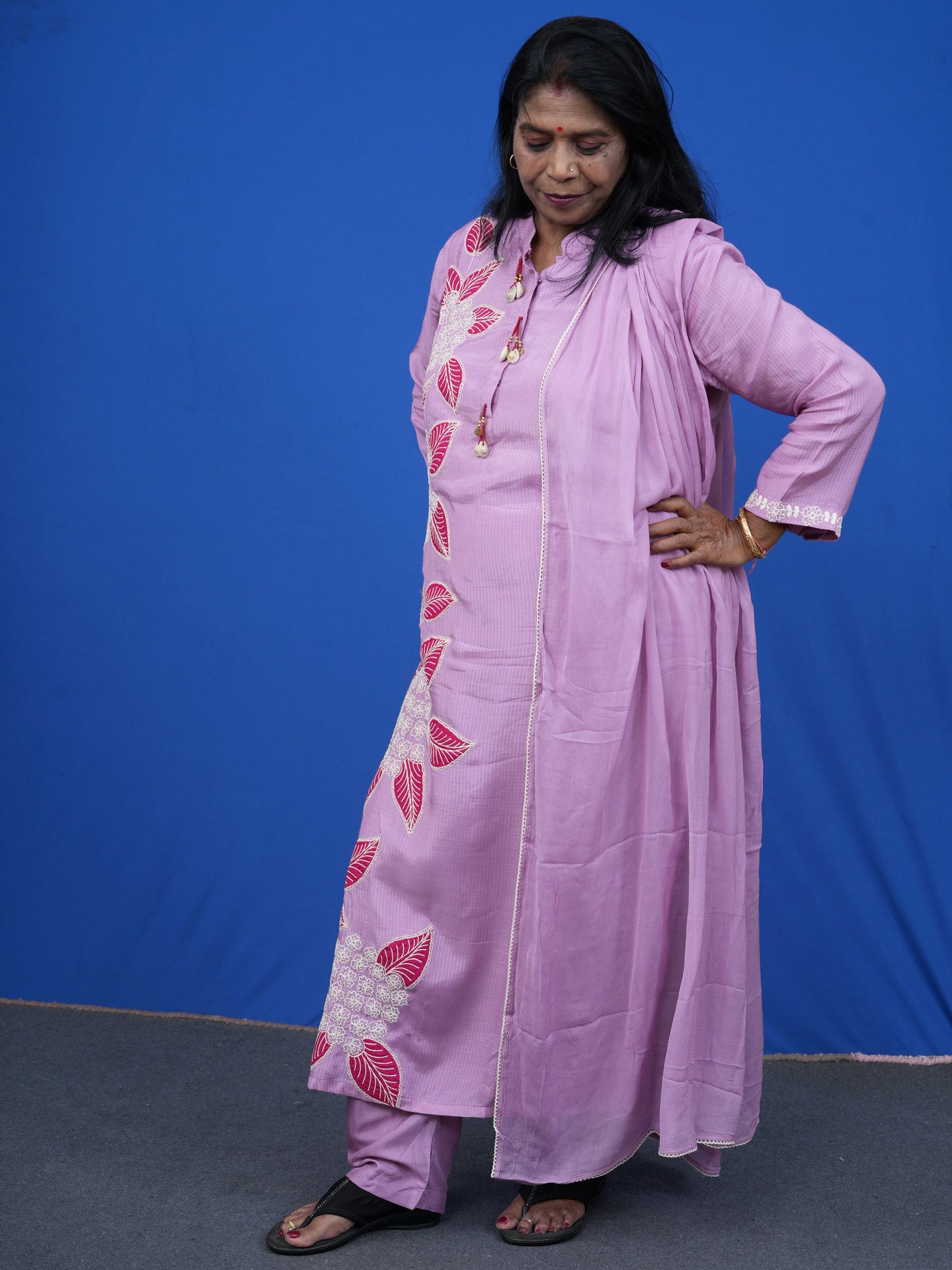 Saanjh Floré Lilac Kurta Set