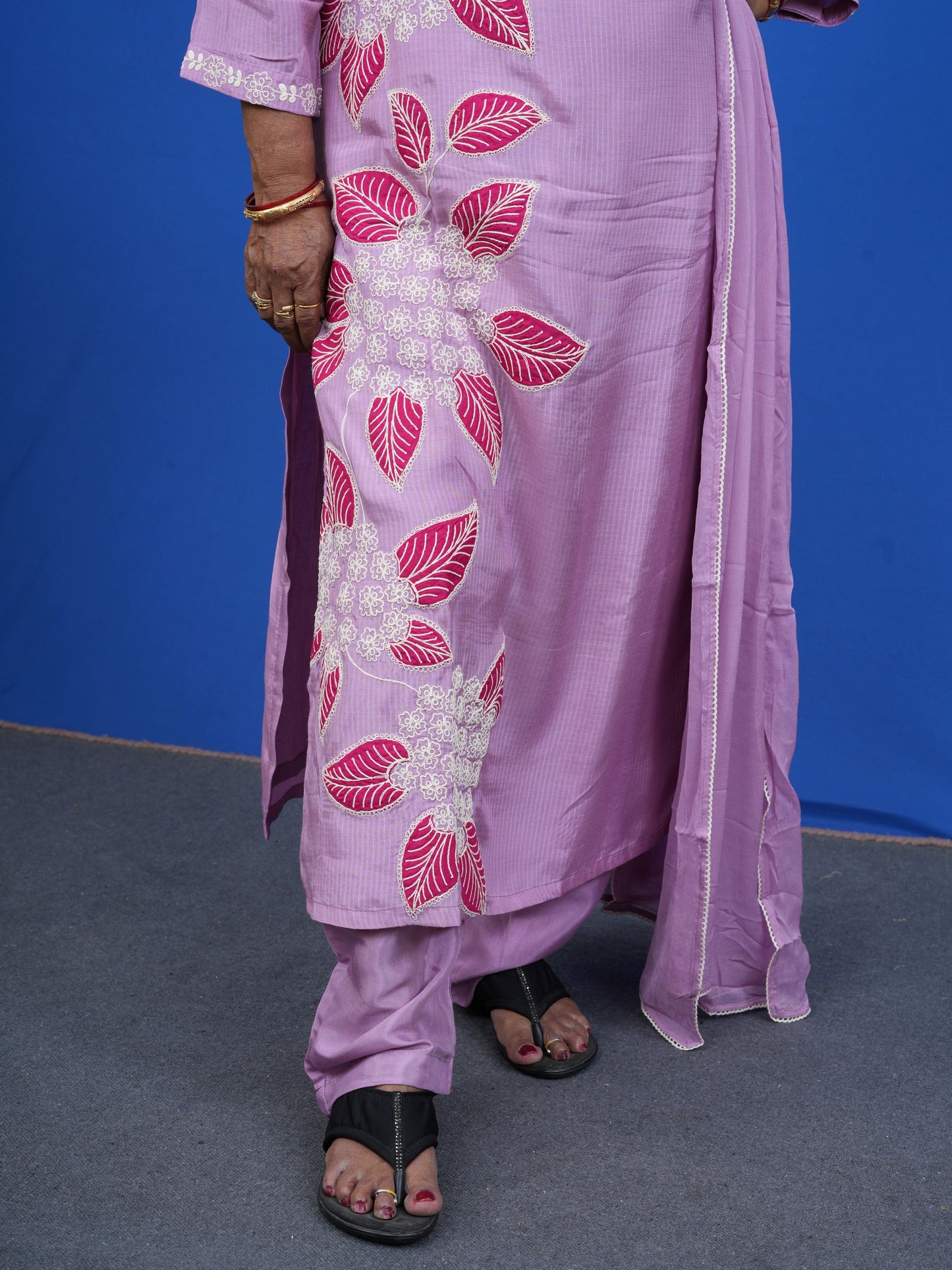 Saanjh Floré Lilac Kurta Set